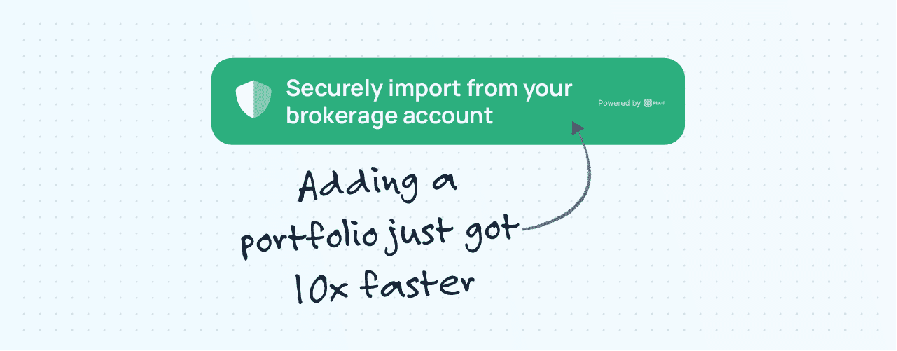 How to use Finiac's one-click portfolio import image