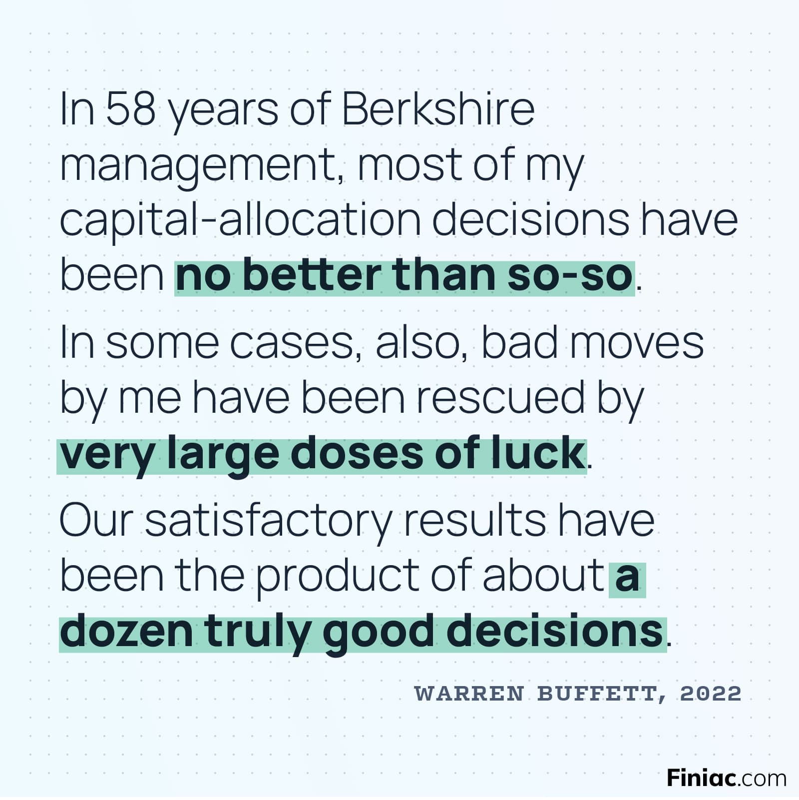 3 Lessons from Warren Buffett