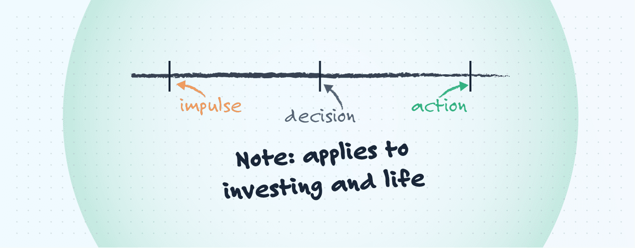 Put space between the desire to act and action. image